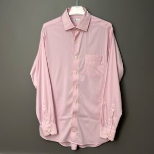 Peter Millar Mens Soft Long Sleeve Button Down Shirt - Size XL (16.5) - Pink